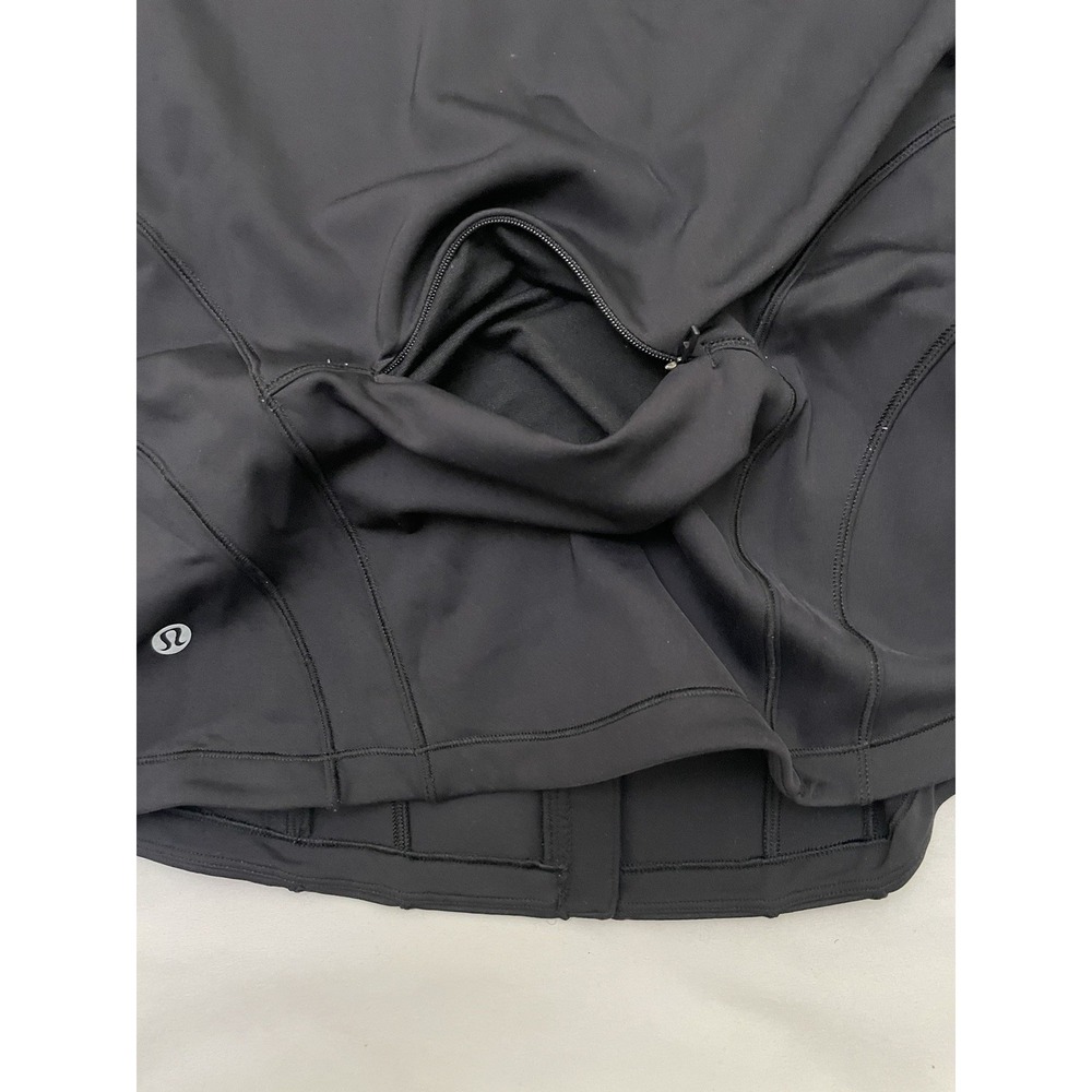 Lululemon Flash Forward Full Zip Jacket 8 Black Stretch Wicking Wind Resistant - Picture 4 of 7
